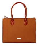 Classic Structured Tote - Textured Finish | Warm Chestnut