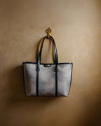 Classic Structured Tote - Textured Finish | Indigo Denim