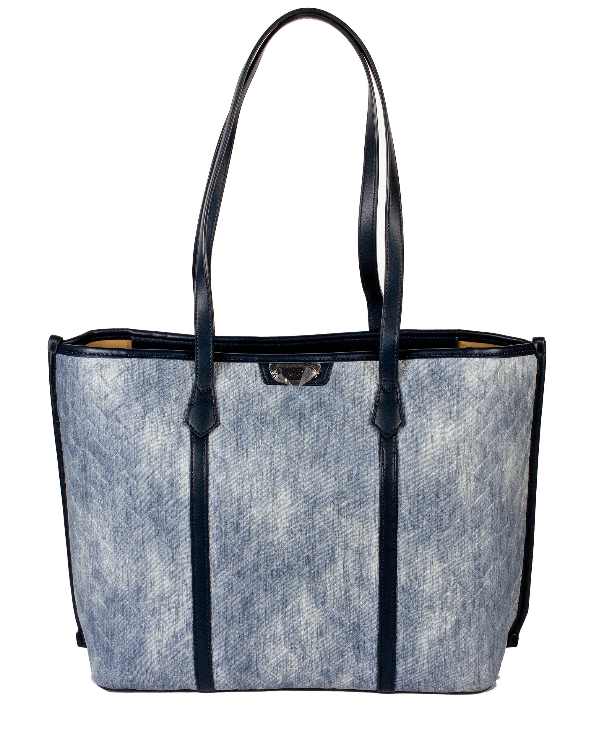 Classic Structured Tote - Textured Finish | Indigo Denim
