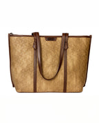Classic Structured Tote - Textured Finish | Sunlit Gold