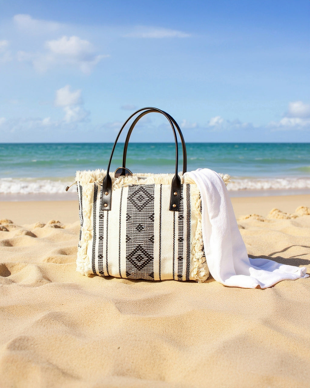 Fringe & Thread - Tribal Canvas Bag | Mystic Black