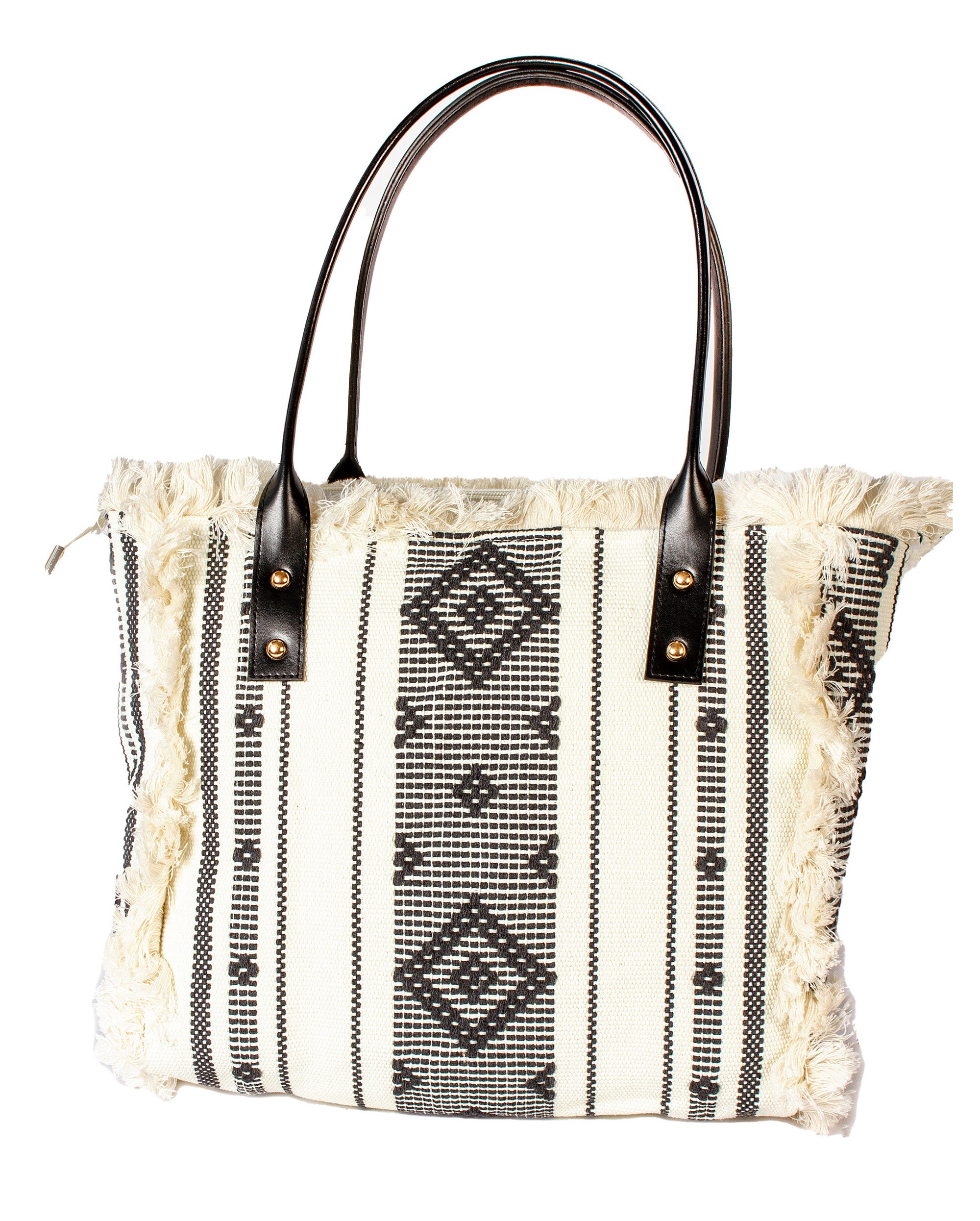 Fringe & Thread - Tribal Canvas Bag | Mystic Black