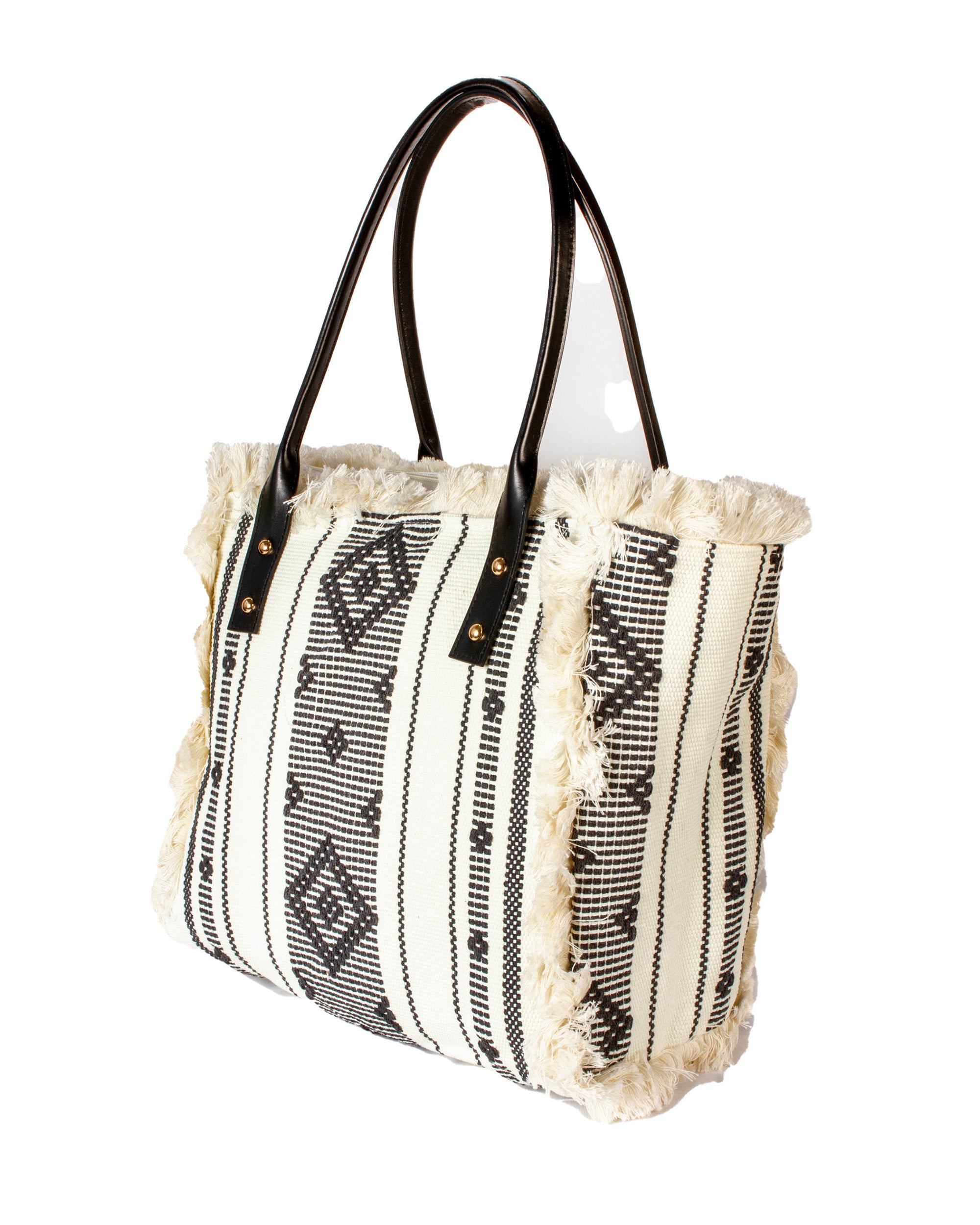 Fringe & Thread - Tribal Canvas Bag | Mystic Black