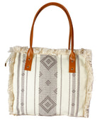 Fringe & Thread - Tribal Canvas Bag | Dusky Grey