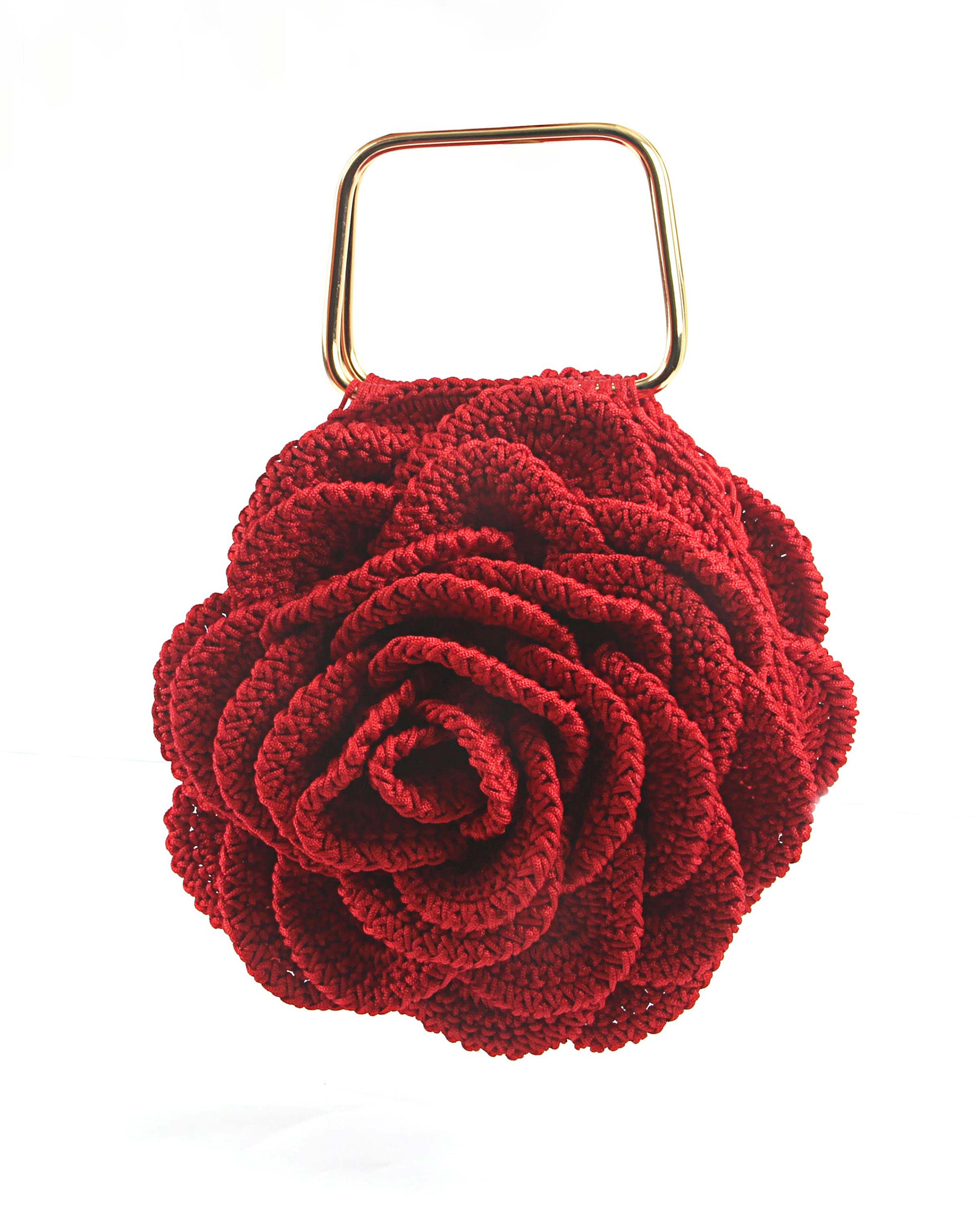 Rosalia - The Handmade Crochet Purse | Red