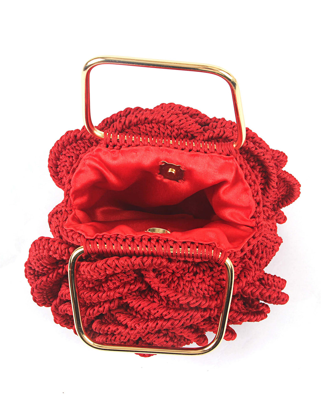Rosalia - The Handmade Crochet Purse | Red