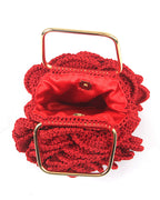 Rosalia - The Handmade Crochet Purse | Red