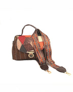 Patchwork Prism – Artisan Satchel with Geometric Flap