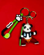 🐼 Panda Warrior – Martial Arts Panda Keychain