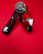 🏍️  Fast & Furious - Bold Red Motorcycle Keychain