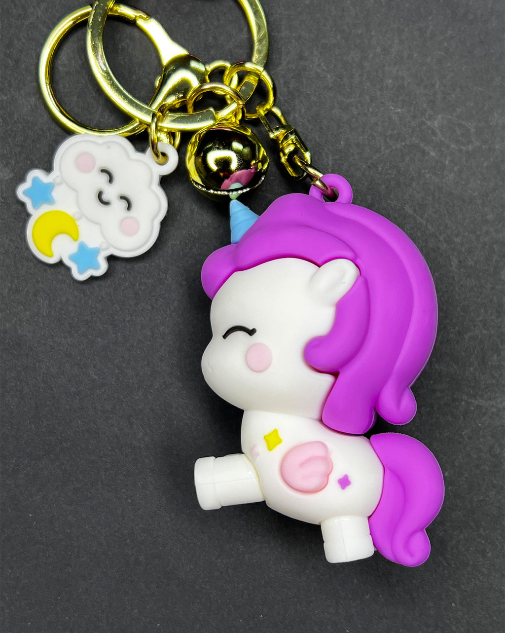 🦄 Unicorn Charm - Purple Unicorn Keychain