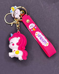Unicorn Charm - Pink Unicorn Keychain