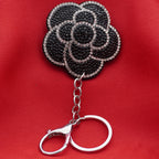 Crystal Embellished Keyring - Midnight Bloom