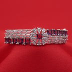 Purple Stone Fashion Bangle (Free size)