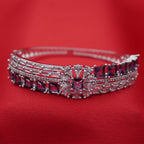 Purple Stone Fashion Bangle (Free size)