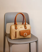 The City Tote | Warm Beige & Classic Tan