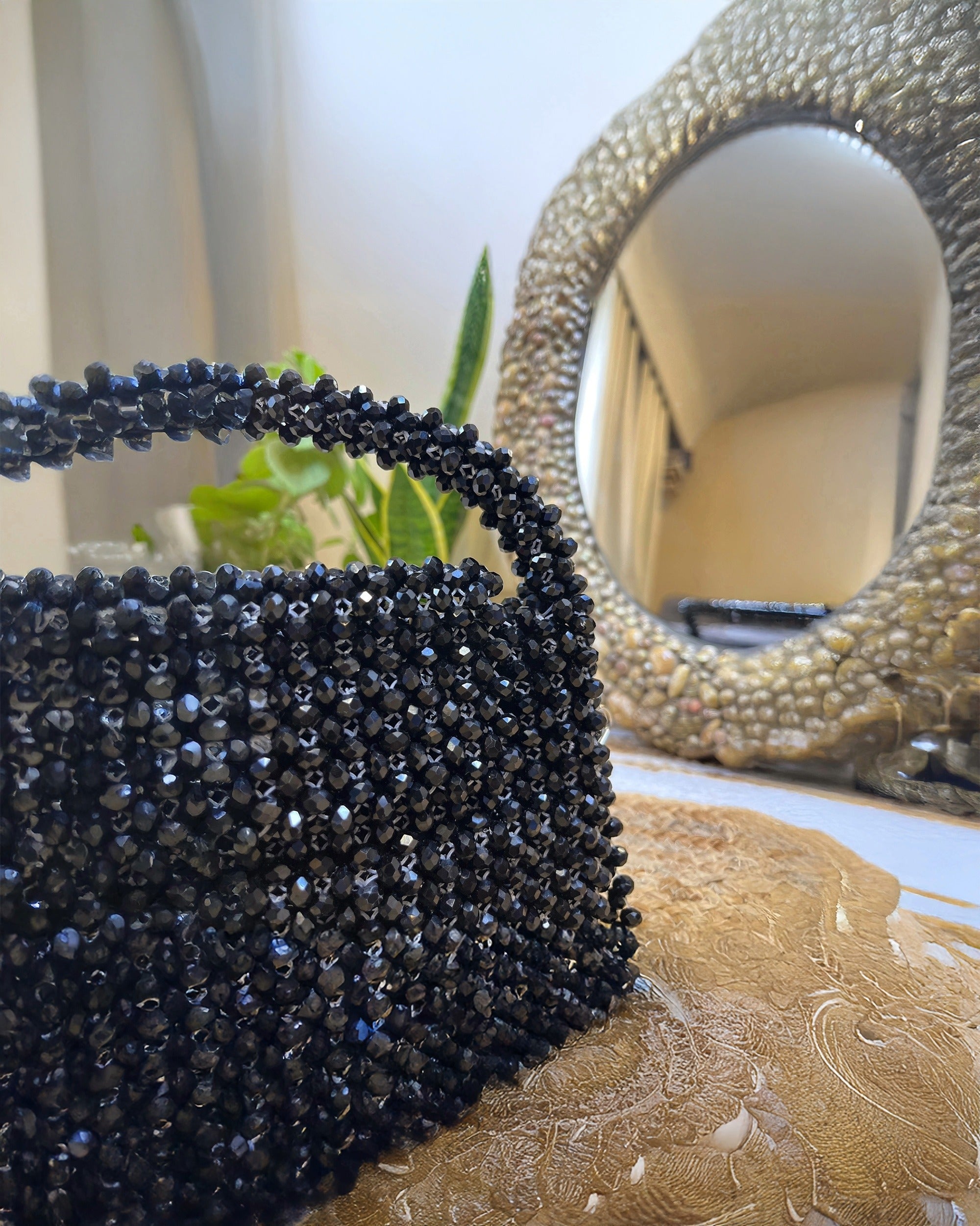 Celestara — The Handcrafted Beaded Star | Midnight Black