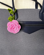 🌸 Blooming Charms - Morning Dew – Pink Rose with Green Leaves