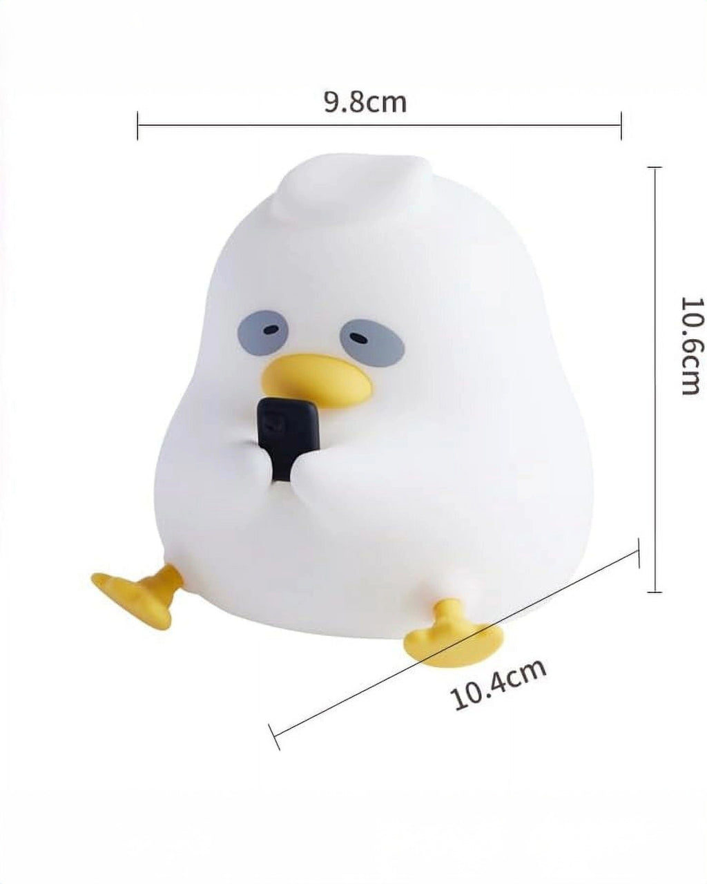 Dark Circle Duck Silicon Night Lamp