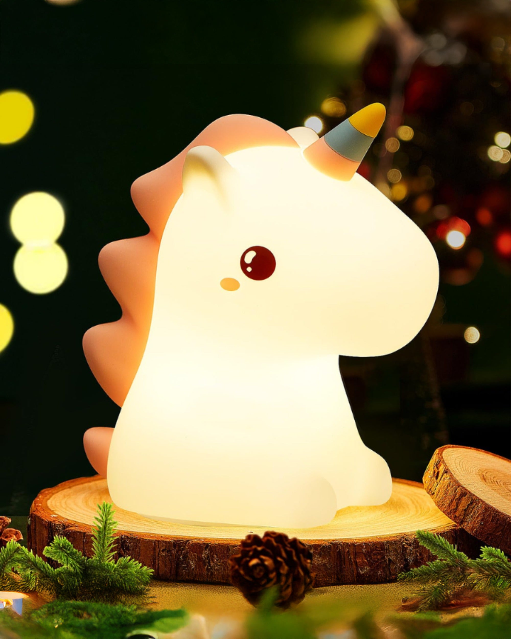 Rainbow Unicorn Silicon Night Lamp