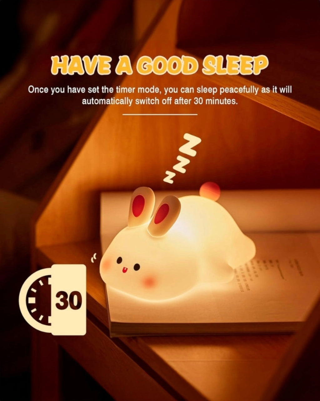 Big Face Rabbit Silicon Lamp
