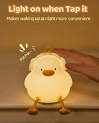 Cute Duck Silicon Night Lamp
