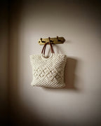 Handcrafted Macramé Tote Bag | Soft White