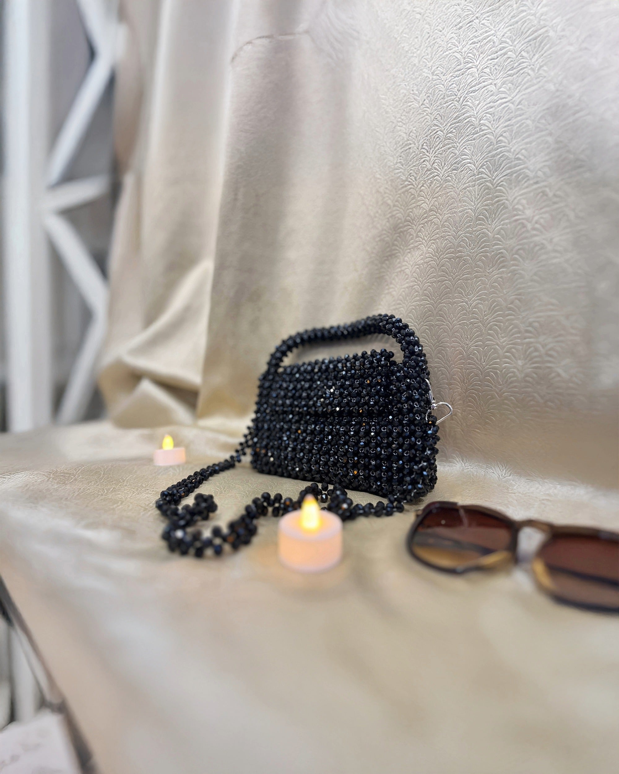 Celestara — The Handcrafted Beaded Star | Midnight Black
