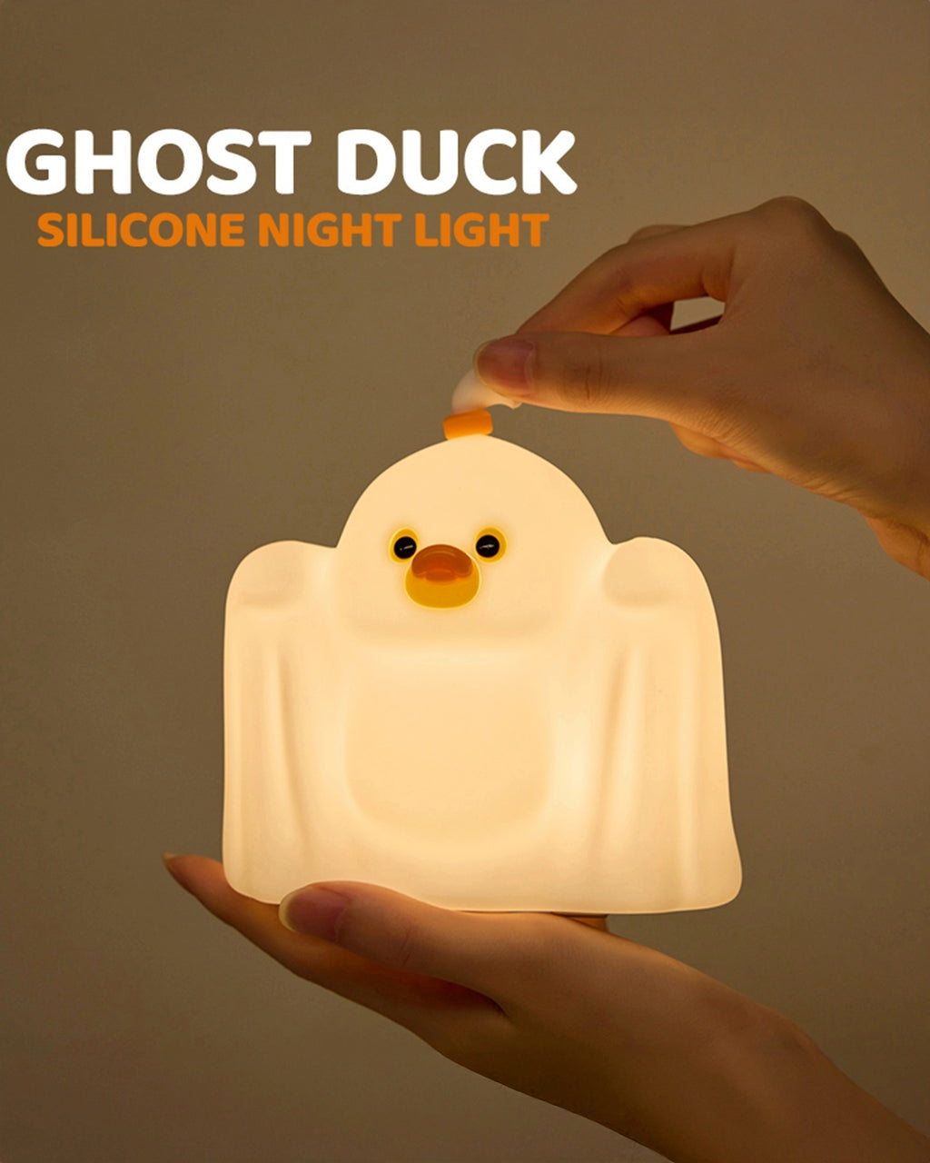 Ghost Duck Silicon Night Lamp