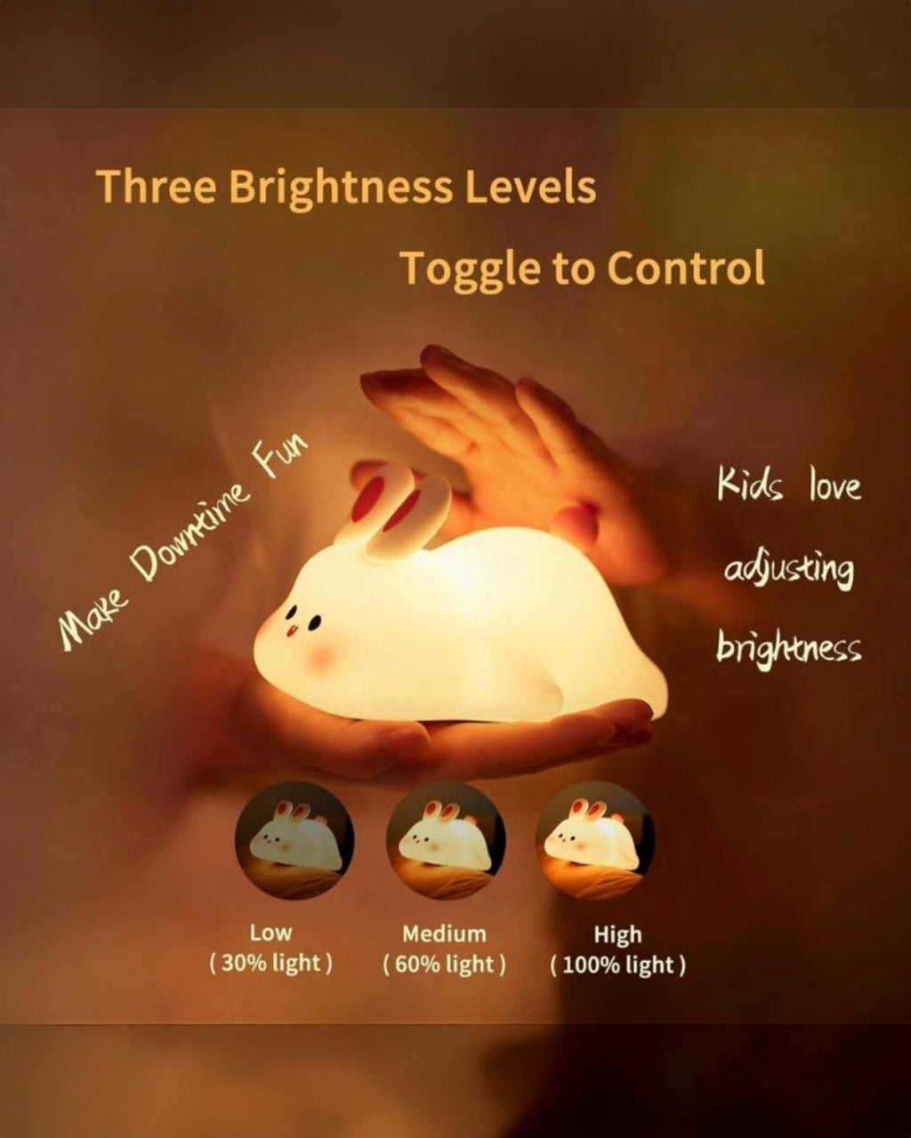 Big Face Rabbit Silicon Lamp