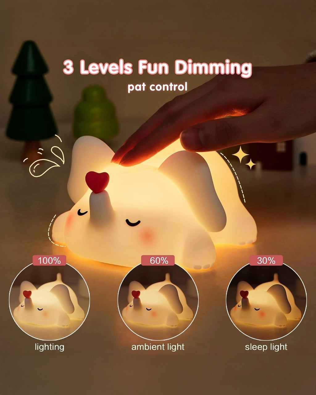 Cute Elephant Silicon Night Lamp