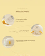 Lying Flat Duck Silicon Night Lamp