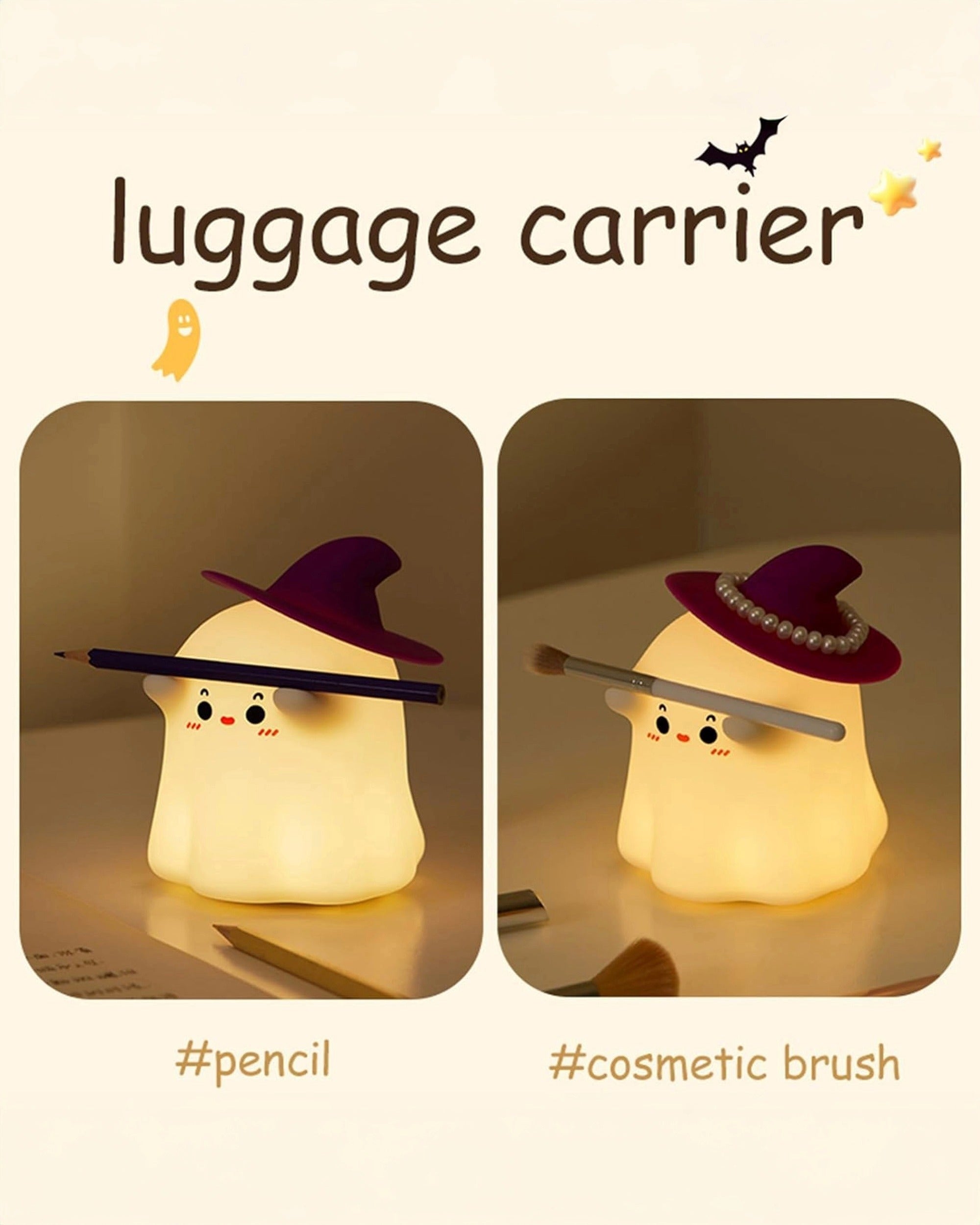 Cute Ghost Silicon Night Lamp