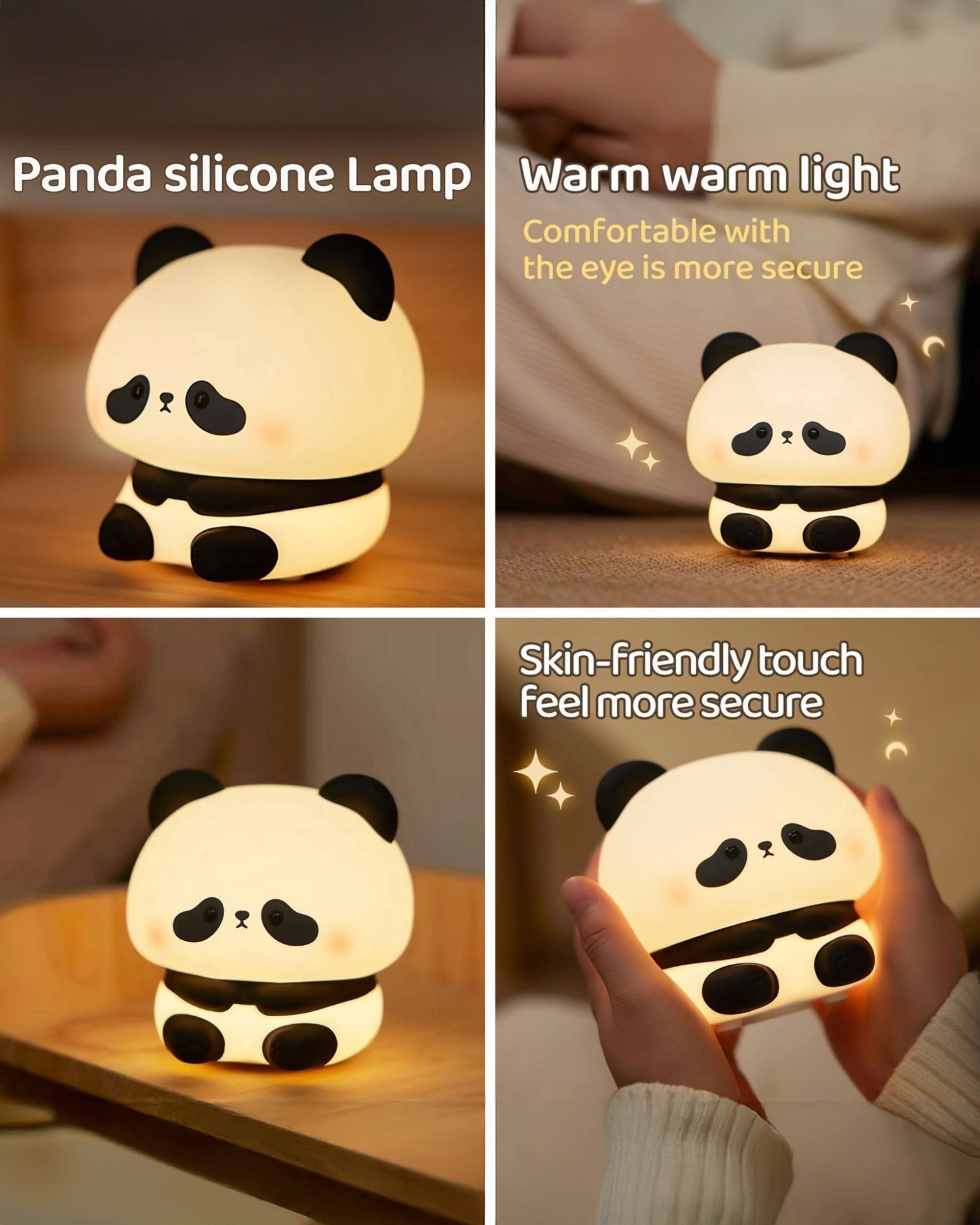 Adorable Panda Silicon Night Lamp