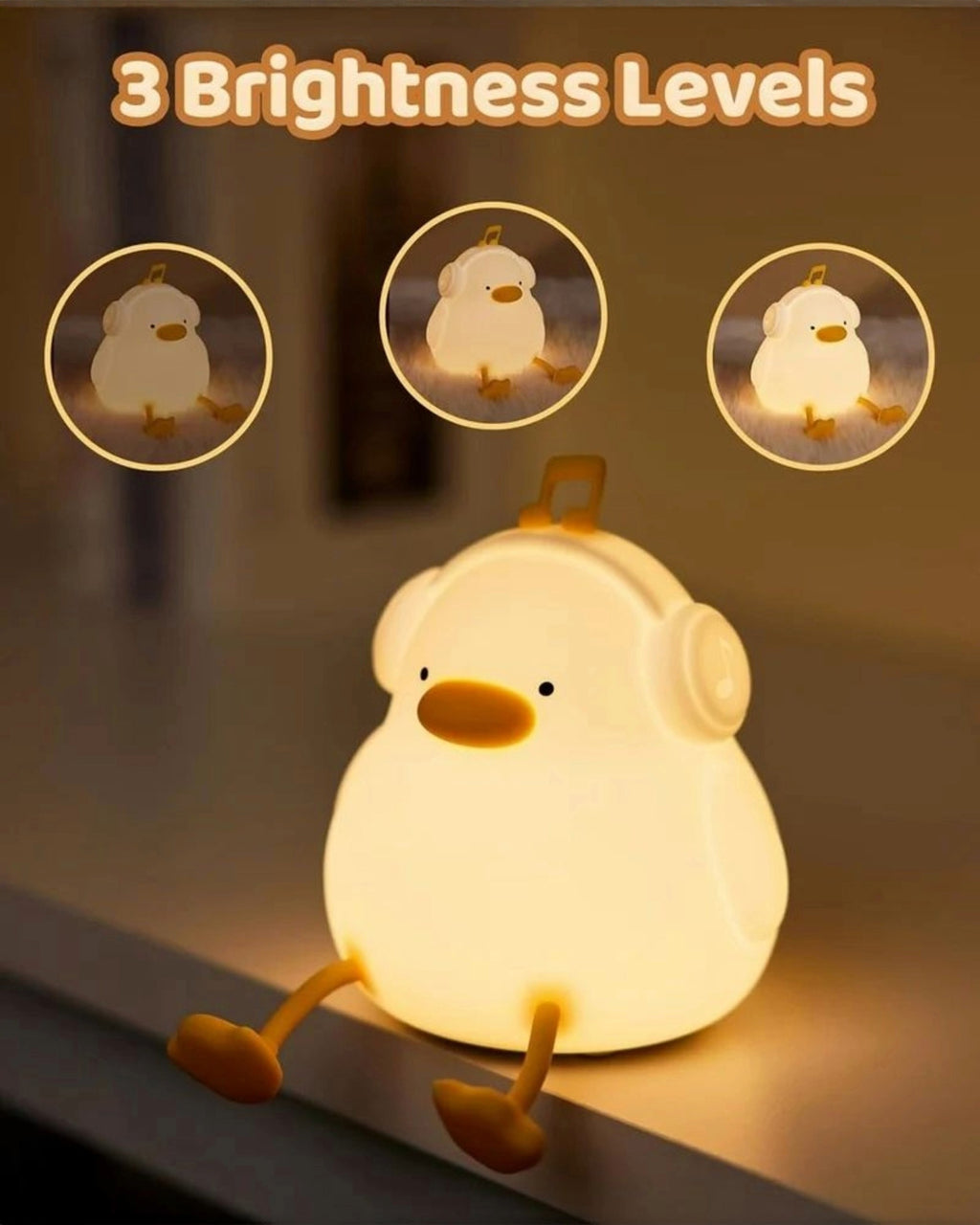 Cute Duck Silicon Night Lamp