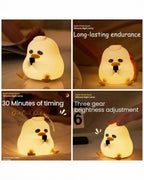Dark Circle Duck Silicon Night Lamp