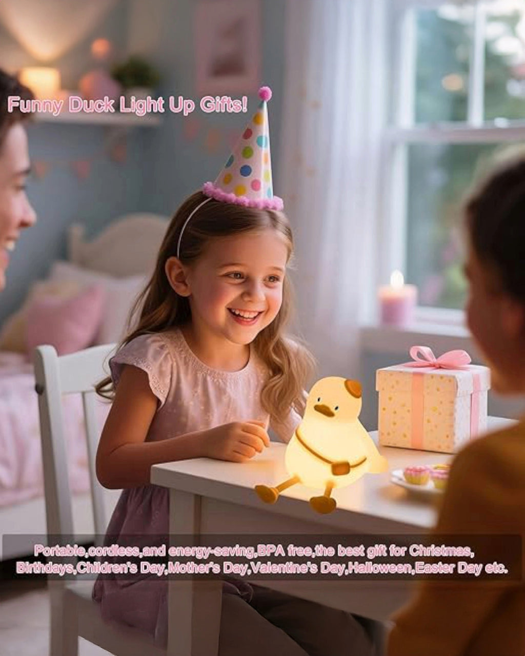 Snuggly Sling Duck Silicone Night Lamp