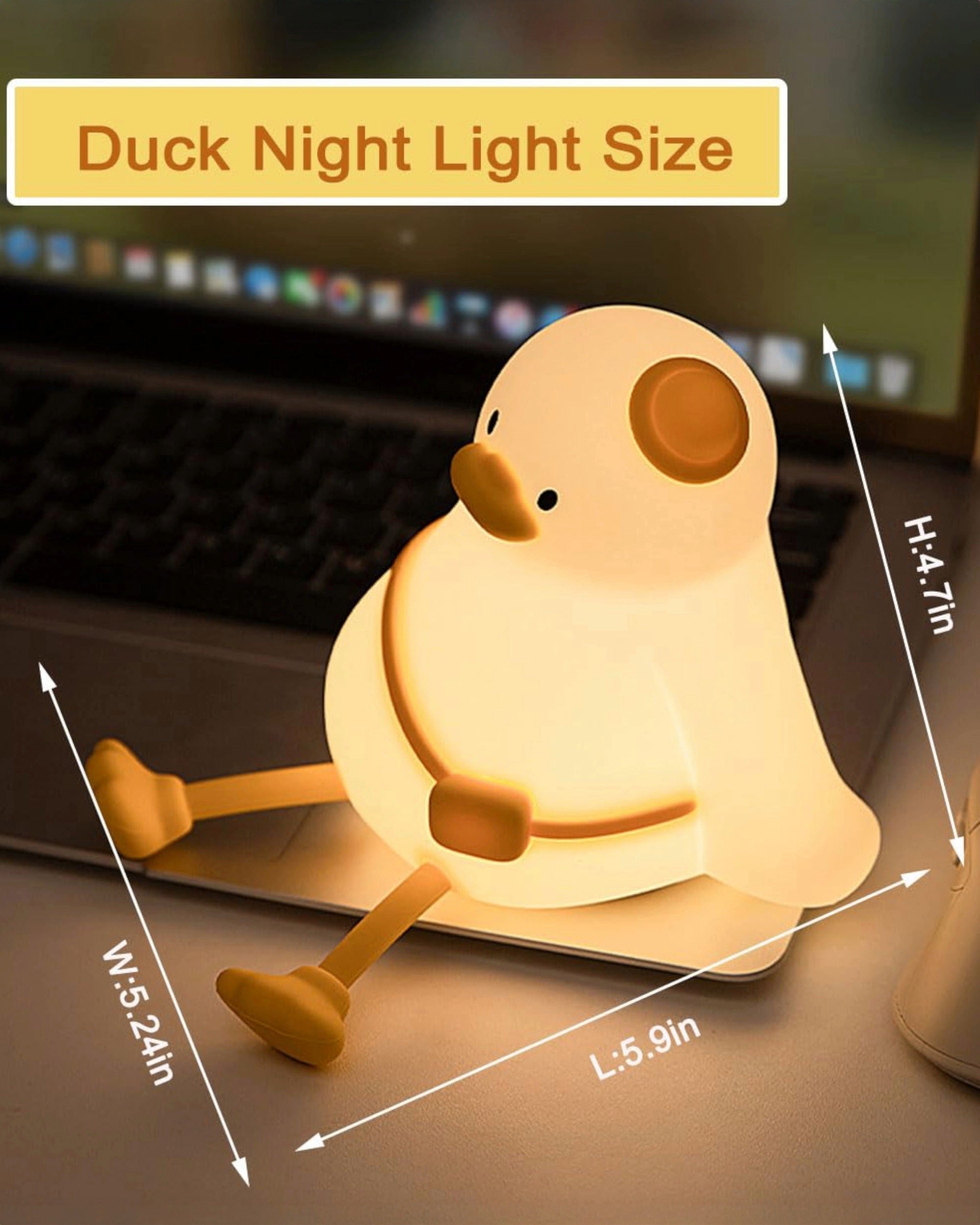 Snuggly Sling Duck Silicone Night Lamp