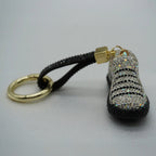 Rhinestone Studded Keychain Charm - Sparkling Sneaker