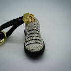 Rhinestone Studded Keychain Charm - Sparkling Sneaker