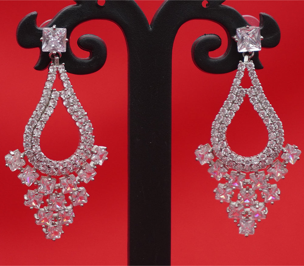 Teardrop Chandelier Drop Earrings
