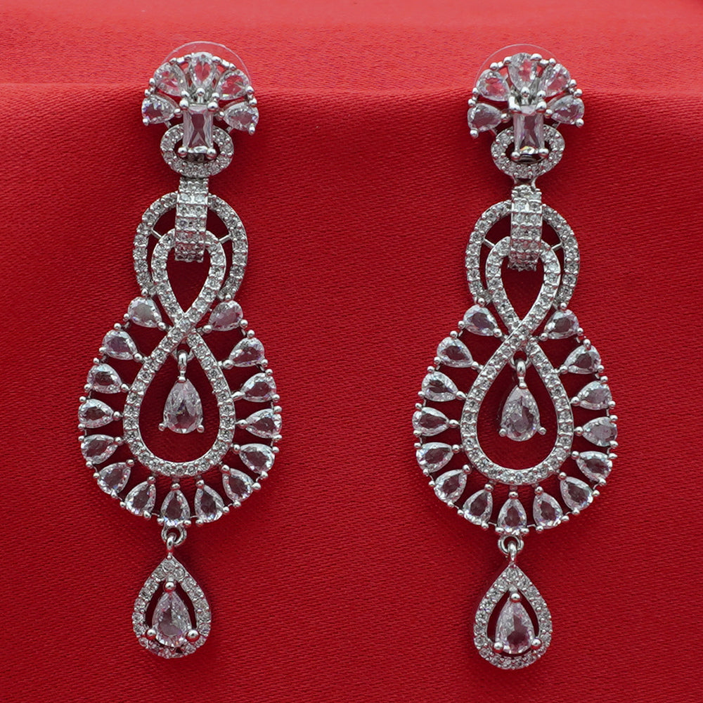 Teardrop Chandelier Crystal Earrings