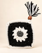 Sunflower Mini Crochet Pouch | Handmade Floral Zipper Mini Purse