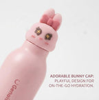 Kids Stainless Steel Insulated 450ml Water Bottle - Bunny Lid
