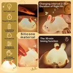 Adorable Rabbit Silicon Night Lamp - Multi Color Modes