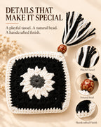 Sunflower Mini Crochet Pouch | Handmade Floral Zipper Mini Purse