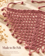 Dusty Rose Crochet Bandana Floral Edges – Handcrafted Hair Accessory