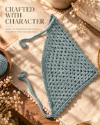 Blue Grey Handcrafted Crochet Bandana – Everyday Hair Scarf