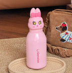 Kids Stainless Steel Insulated 450ml Water Bottle - Bunny Lid