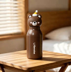 Kids Stainless Steel Insulated 450ml Water Bottle - Bear Lid